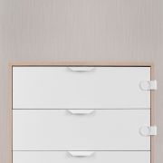 Set 3 sigurante pentru blocare sertare si usi de dulapuri REER 71080