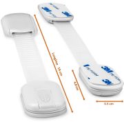 Sistem de siguranta multifunctional reglabil 19 cm, 1 buc Bambinice BN043 BBJBN043_Alb