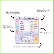 Calendarul meu magnetic, 31 x 35 cm, 40 cm Fiesta Crafts FCT-2634 BBJFCT-2634_Initiala