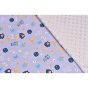 Lenjerie 3 piese patut 120x60 cm model astronauti si plus gri PFCPF4386