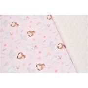 Lenjerie 3 piese patut 120x60 cm model balerine si plus minky crem PFCPF3016