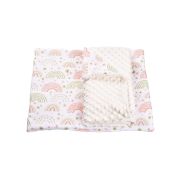 Lenjerie 3 piese patut 120x60 cm model curcubee florale si plus crem PFCPF2146