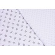 Lenjerie 3 piese patut 120x60 cm model stelute gri si plus alb PFCPF6921