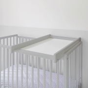 Masa De Infasat Din Lemn, Atasabila La Patut Bebe 120x60 Si 140x70 Cm, Gri, 86 X 51 X 7 Cm Pjbctc_gri