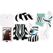 Masca 3D Zebra Fiesta Crafts FCT-3053 BBJFCT-3053_Initiala