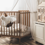 Patut Din Lemn Pentru Bebe, Inaltime Saltea Reglabila, Stardust  Craft Vintage 120a 60 Cm Pjbstardust_vintage