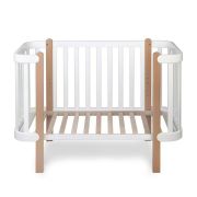 Patut cu laterala culisanta si inclinare unghiulara YappyEtude din lemn de fag, YappyKids, 120x60 cm, Alb BYNYappyEtude_white