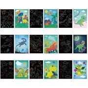 Set 9 planse razuibile Scratch ArtCards Bambinice BN047 BBJBN047_Dinozauri