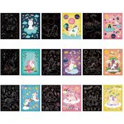 Set 9 planse razuibile Scratch ArtCards Bambinice BN047 BBJBN047_Unicorni