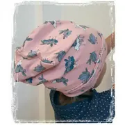 Caciula Bunny Pink, cu bordura, in strat dublu, 48-50 cm KDECDB35BUNP