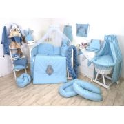 Paturica De Infasat Multifunctionala Fluffy Bumbac Blue 78x78cm, Amy Pjb80242
