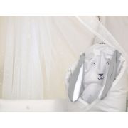 Paturica De Infasat Multifunctionala Fluffy Bumbac Gri 78x78cm, Amy Pjb80203
