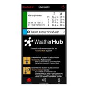 Sistem meteo SmartHome cu termo-higrometru si 3 senzori wireless, comunicare cu smartphone WEATHERHUB, TFA 31.4007.02