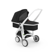 Carucior 2 In 1, Greentom, 100% Ecologic, White Black KRTABCDWHITEBLACK