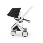 Carucior 2 In 1, Greentom, 100% Ecologic, White Black KRTABCDWHITEBLACK