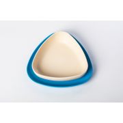 Set 2 farfurii, eKoala, BIOplastic, White/Blue KRTEK142