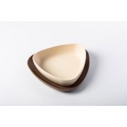 Set 2 farfurii, eKoala, BIOplastic, White/Brown KRTEK146