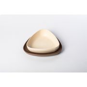 Set 2 farfurii, eKoala, BIOplastic, White/Brown KRTEK146