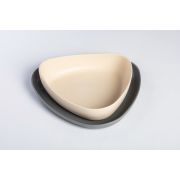 Set 2 farfurii, eKoala, BIOplastic, White/Grey KRTEK145