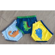 Set 3 Chilotei Antrenament, Zoocchini, Baiat, 3-4 ani, 100% Bumbac Organic, Dino KRT6104