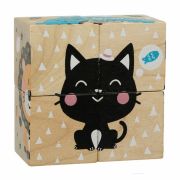 Jucarie din lemn, Cubika, Puzzle din lemn &quot;Jungla&quot; KRT15429