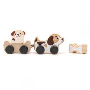 Jucarie din lemn Cubika, Puppy Family KRT15443