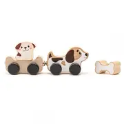 Jucarie din lemn Cubika, Puppy Family KRT15443