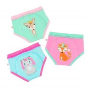 Set 3 Chilotei Antrenament, Zoocchini, Fetita, 3-4 ani, 100% Bumbac Organic, Princess KRTZOO473
