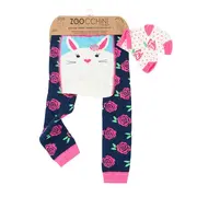 Set pantaloni si soseste antiderapante, Zoocchini, 12-18 Luni &ndash; Bunny KRTZ0190
