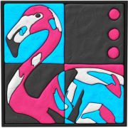 Set pictura 3D cu argila usoara, 30*30cm - FLAMINGO KRTOK70082