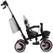 Tricicleta 5 in 1, MoMi INVIDIA Love, Scaun rotativ 360°, Spatar reglabil, Maner telescopic, Centura in 5 puncte, Pliabila, Suport pahare, Tapiterie usor de curatat KRTROTR00001