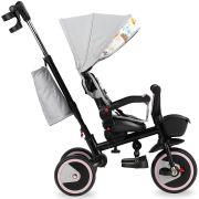 Tricicleta 5 in 1, MoMi INVIDIA Love, Scaun rotativ 360°, Spatar reglabil, Maner telescopic, Centura in 5 puncte, Pliabila, Suport pahare, Tapiterie usor de curatat KRTROTR00001