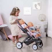 Carucior pentru papusi smoby maxi cosy quinny twin roz hubs7600253217