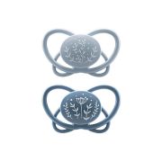 Set 2 Suzete MyButterfly din silicon, forma anatomica, simetrica, tetina ortodontica flexibila, cu cutie de transport si sterilizare, 0 - 6 luni, nip first moments 31610
