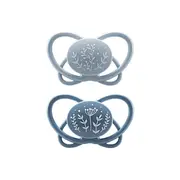 Set 2 Suzete MyButterfly din silicon, forma anatomica, simetrica, tetina ortodontica flexibila, cu cutie de transport si sterilizare, 16 - 32 luni, nip first moments 31612