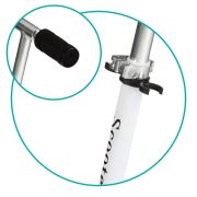 Trotineta copii, QKIDS, FLO Green, Rulmenti ABEC-9, Roti poliuretan 85A, Ghidon T-shape, Platforma anti-derapanta, Defender brake, Aluminiu KRTKIDS00036