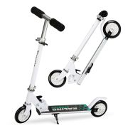 Trotineta copii, QKIDS, FLO Green, Rulmenti ABEC-9, Roti poliuretan 85A, Ghidon T-shape, Platforma anti-derapanta, Defender brake, Aluminiu KRTKIDS00036