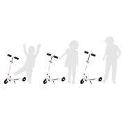 Trotineta copii, QKIDS, FLO Pink, Rulmenti ABEC-9, Roti poliuretan 85A, Ghidon T-shape, Platforma anti-derapanta, Defender brake, Aluminiu KRTHUBA00013