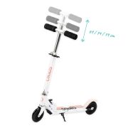 Trotineta copii, QKIDS, FLO Pink, Rulmenti ABEC-9, Roti poliuretan 85A, Ghidon T-shape, Platforma anti-derapanta, Defender brake, Aluminiu KRTHUBA00013