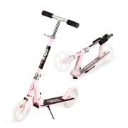 Trotineta freestyle, QKIDS, WEISS Light Pink, Ghidon reglabil pe 3 trepte, Amortizor Easy&amp;Up, Platforma anti-derapanta, Pliabila, Aluminiu KRTKIDS00033