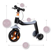 Trotineta transformabila 2 in 1 MoMi ELIOS Black KRTROBI00033
