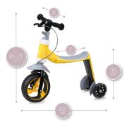 Trotineta transformabila 2 in 1 MoMi ELIOS Yellow KRTROBI00032
