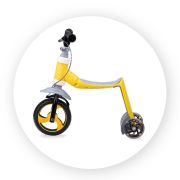 Trotineta transformabila 2 in 1 MoMi ELIOS Yellow KRTROBI00032