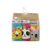 Boxeri din bumbac organic, pentru fete, Zoocchini Flower Power, 4-5 ani - set 3 buc KRTZOO32347