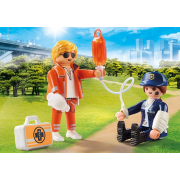 Playmobil - Set 2 Figurine - Doctor Si Politist ARTPM70823
