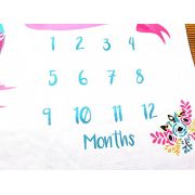 Suport textil tip Milestone subtire pentru fotografii memorabile Balon DLLdrl12sf