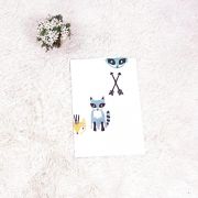 Suport textil tip Milestone subtire pentru fotografii memorabile Bursuci DLLdrl271