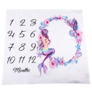 Suport textil tip Milestone subtire pentru fotografii memorabile Sirena DLLdrl276