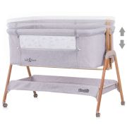 Patut co-sleeper chipolino sweet dreams grey wood hubkossd0213gy