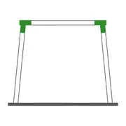 Coltar universal din otel pentru leagane kbt - okekbt827.020.002.001